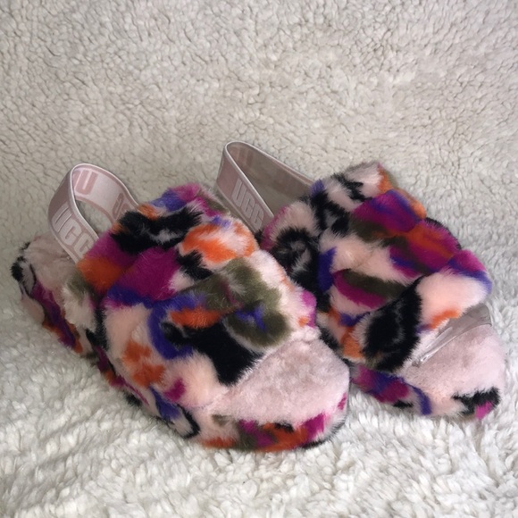 ugg women's fluff yeah slide motlee